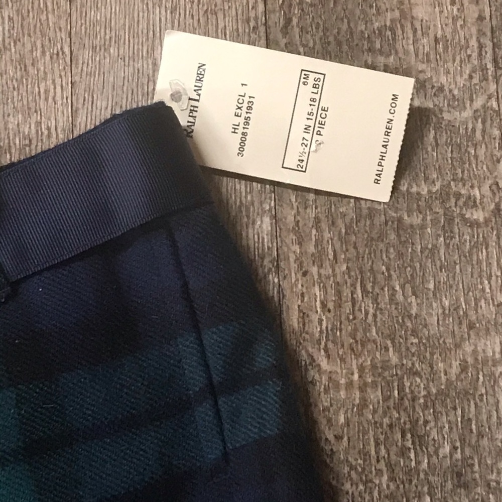 NWT Ralph Lauren Baby 👶 6M Wool Plaid Pants - Picture 2 of 4